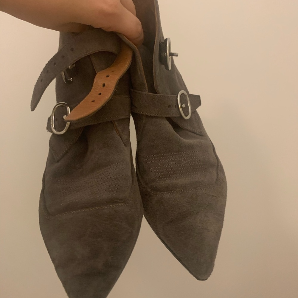 All Saints Viv Suede Boots - Picture 4 of 6